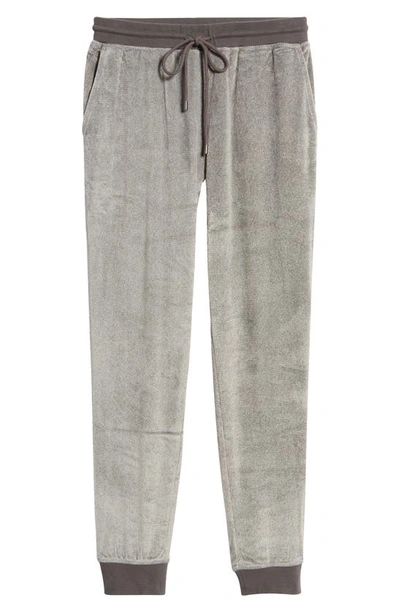 Shop Daniel Buchler Velour Lounge Pants In Dark Grey