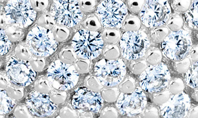 Crislu Pavé Huggie Hoop Earrings In Platinum