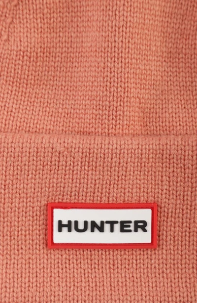 Shop Hunter Play Essential Cuff Beanie In Rough Pink