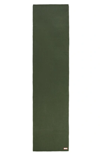 Shop Hunter Play Essential Recycled Polyester Blend Scarf In Maa Green
