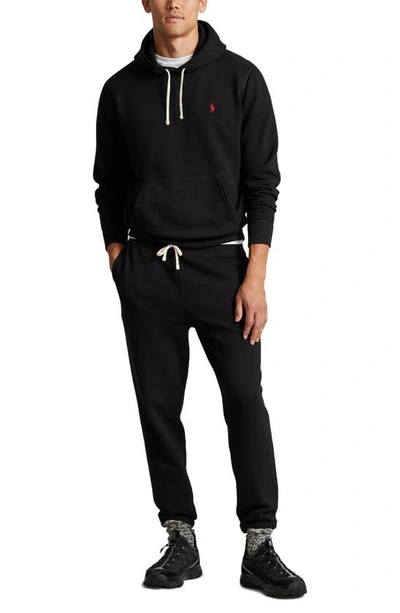 Shop Polo Ralph Lauren Fleece Pullover Hoodie In Polo Black