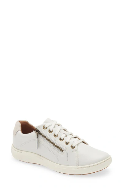 Shop Clarks Nalle Lace-up Sneaker In White Leather