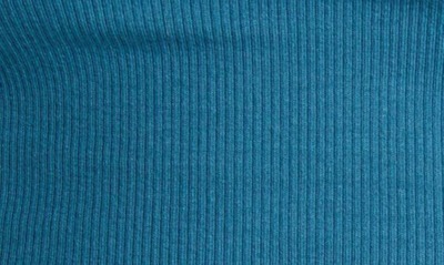 Shop Alix Nyc Malone Twist Detail Cutout Stretch Modal Rib Crop Top In Prussian Blue