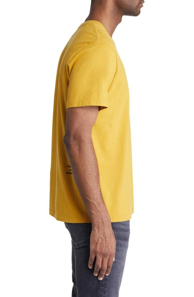 Shop Frame Logo Cotton T-shirt In Deep Yellow