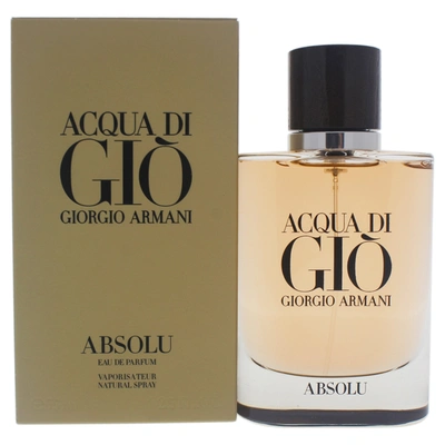Shop Giorgio Armani Acqua Di Gio Absolu By  For Men - 2.5 oz Edp Spray In White
