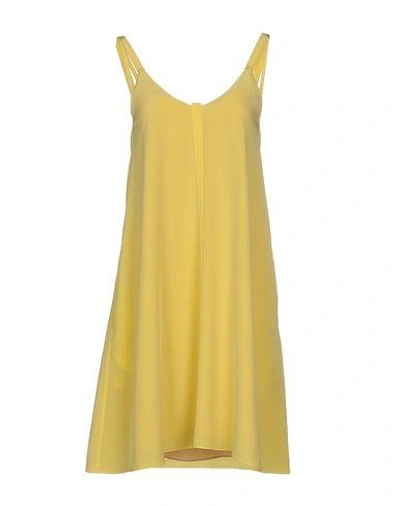 Shop Dorothee Schumacher Short Dress In Yellow