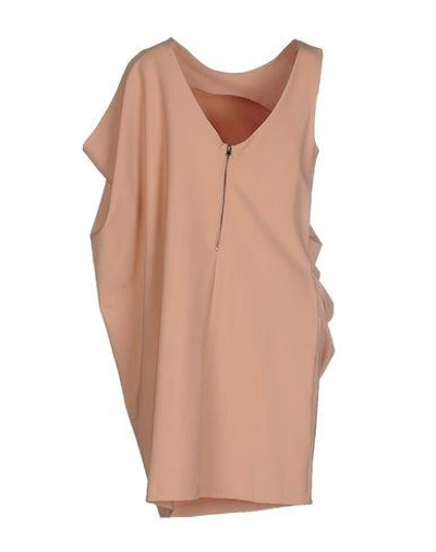 Shop Hotel Particulier Short Dresses In Pale Pink