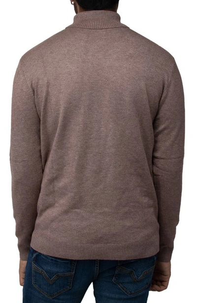 X-ray Turtleneck Pullover Sweater In Concrete