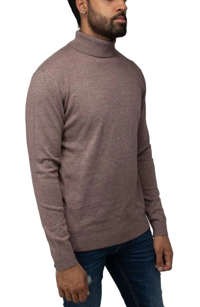 X-ray Turtleneck Pullover Sweater In Concrete