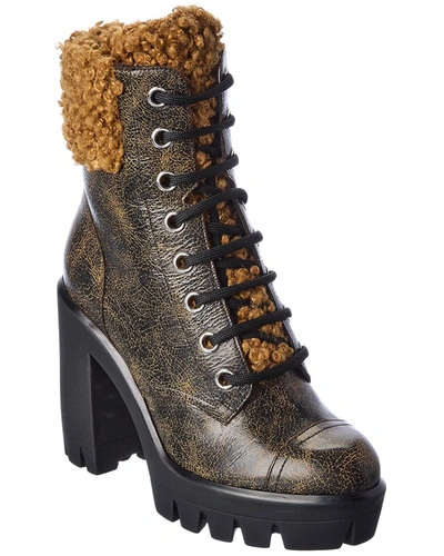 Shop Giuseppe Zanotti Gintonic 80 Leather Bootie In Brown