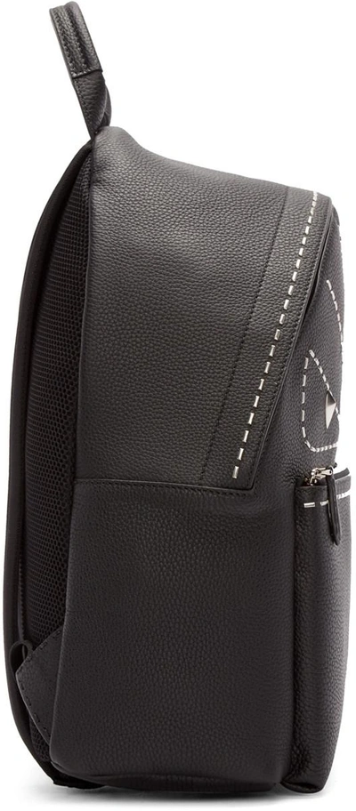 Shop Fendi Black Studded Monster Backpack