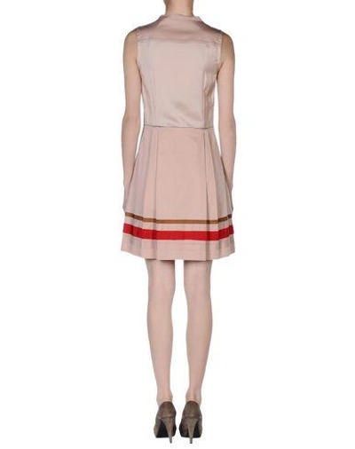 Shop Jil Sander Short Dress In Skin Color