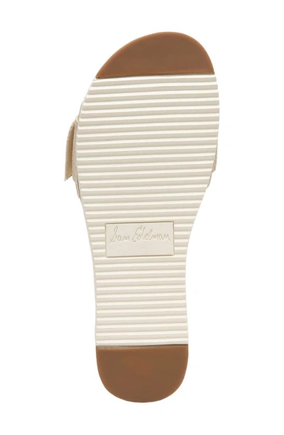 Shop Sam Edelman Ariane Beaded Slip-on Sandal In Platinum