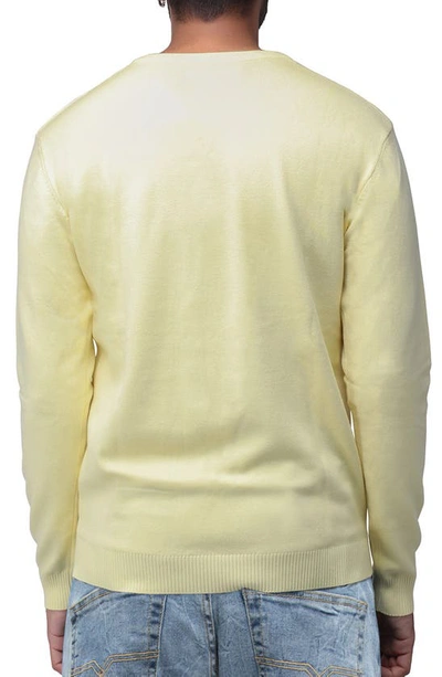 Shop X-ray Xray V-neck Rib Knit Sweater In Banana