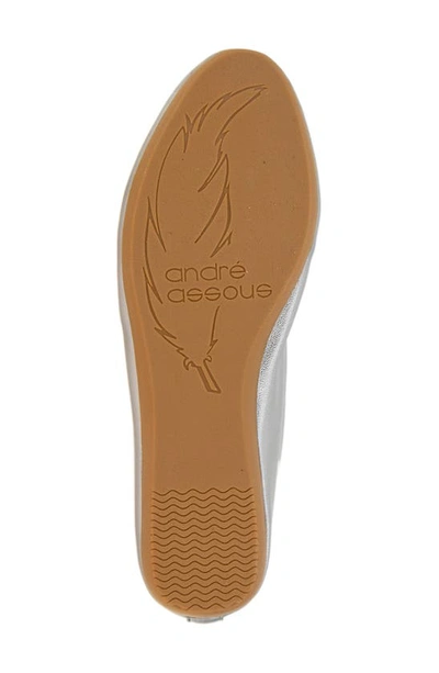 Andre Assous Nieve Featherweight Demi Wedge Flat In Pewter
