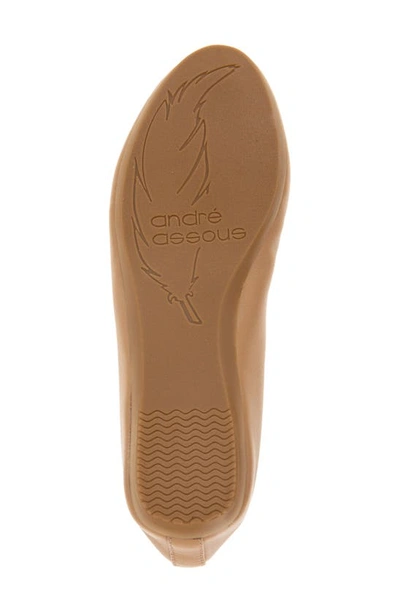 Andre Assous Nieve Featherweight Demi Wedge Flat In Camel