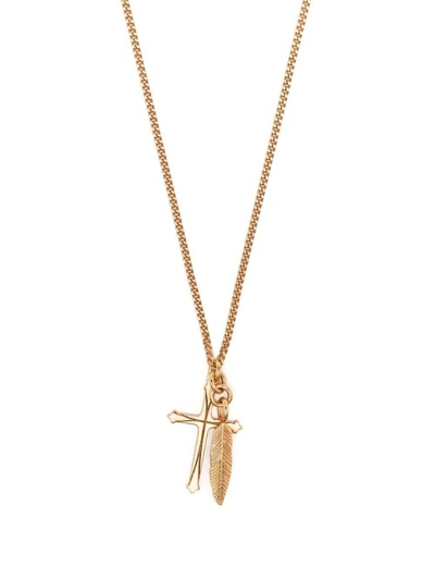 Shop Emanuele Bicocchi Necklace With Pendant In Oro