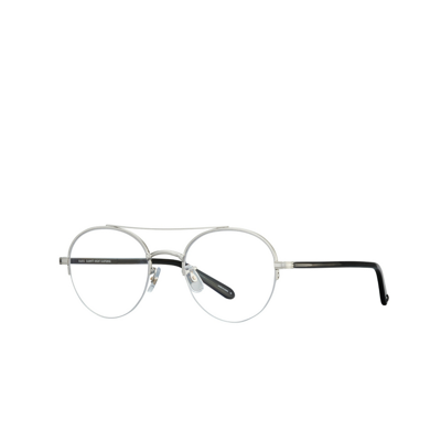 Shop Garrett Leight Manchester Demo Round Unisex Eyeglasses 3037 Bs-gcr 48 In Grey / Silver