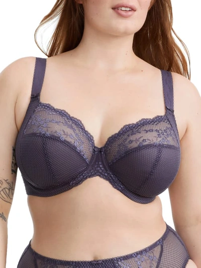 Shop Elomi Charley Side Support Plunge Bra In Storm