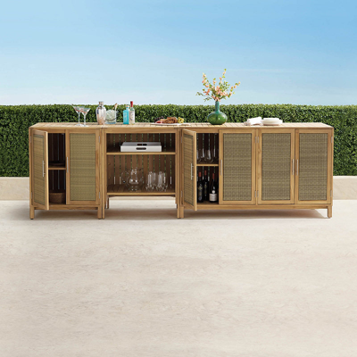 Frontgate Isola 3-piece Outdoor Kitchen Collection In Natural Teak ...