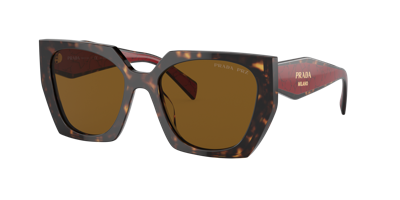 Shop Prada Woman Sunglasses Pr 15ws In Dark Brown Polar