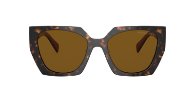 Shop Prada Woman Sunglasses Pr 15ws In Dark Brown Polar