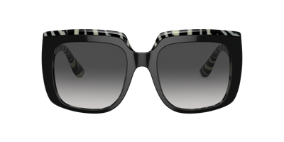 Dolce & Gabbana 54mm Gradient Square Sunglasses In Grey Gradient
