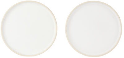 Frama White Otto Large Plate Set In White