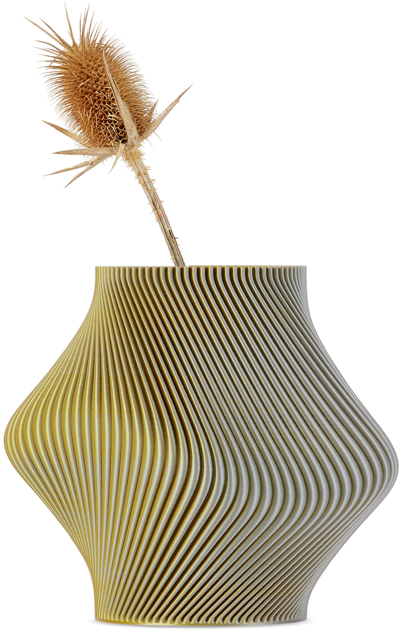 Sheyn Ssense Exclusive Yellow Bloz Vase In Yellow