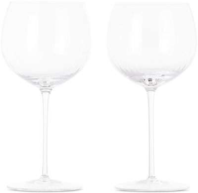 Shop Ichendorf Milano Solisti Chardonnay Optic Glass Set In Clear