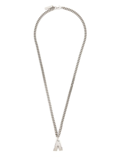 Shop Alyx Logo-pendant Necklace In Silver