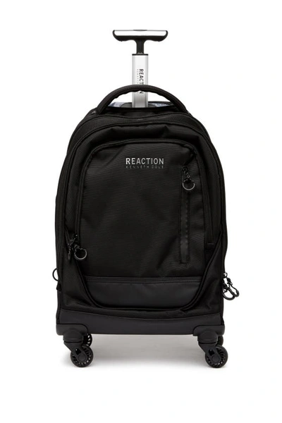 Shop Reaction Kenneth Cole 1680d Poly 4 Wheel Roller Backpack In Black