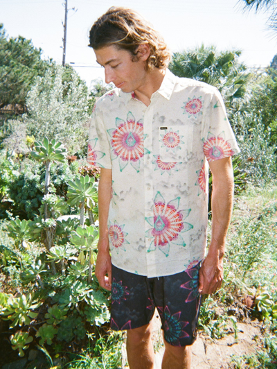 Shop Volcom Star Shields Featured Artist Short Sleeve Shirt - Coconut In Multi