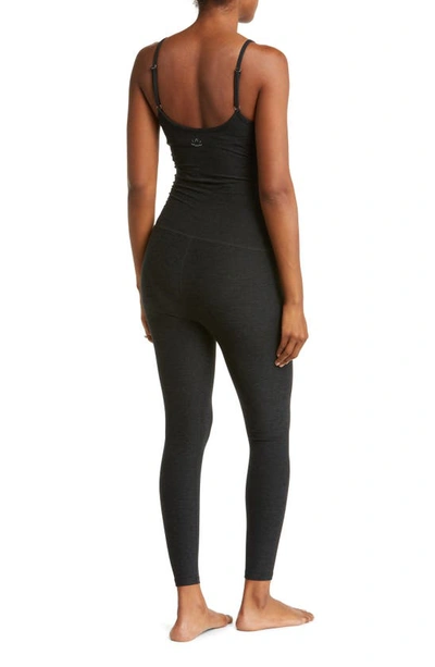 Shop Beyond Yoga Space Dye Maternity Jumpsuit In Darkest Night