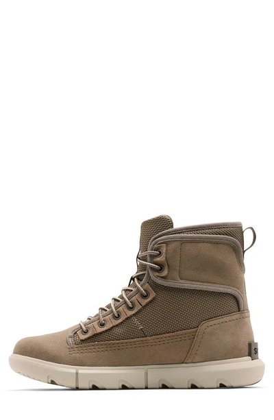 Shop Sorel Explorer™ Mission Waterproof Boot In Wet Sand/ Light Clay