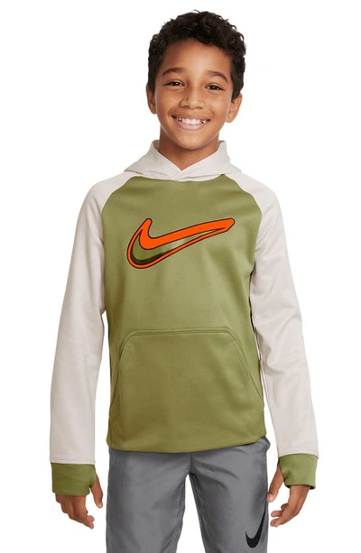 Nike Kids' Graphic Hoodie In Alligator/ Light Bone | ModeSens