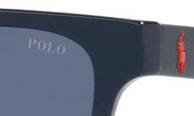 Shop Polo Ralph Lauren Kids' 49mm Cat Eye Sunglasses In Navy