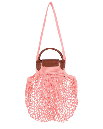 Longchamp Le Pliage Filet - Top Handle Bag In Red | ModeSens