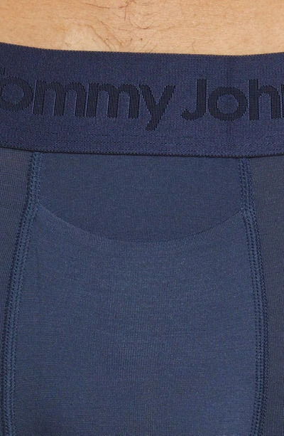 Shop Tommy John Second Skin Boxer Briefs In Dress Blues