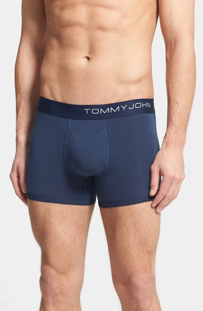 Shop Tommy John 4-inch Cool Cotton Boxer Briefs In Navy