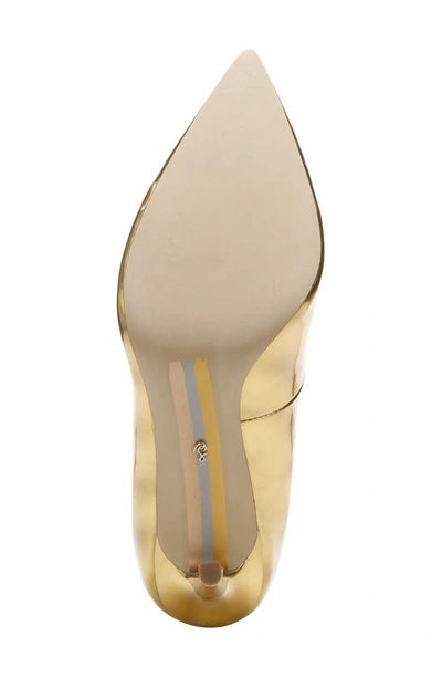 Shop Sam Edelman Hazel Pointed Toe Pump In Dm- Vegas Gold