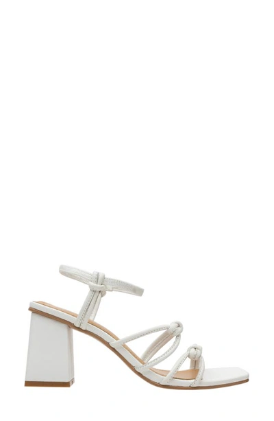 Shop Lisa Vicky Abloom Strappy Block Heel Sandal In White