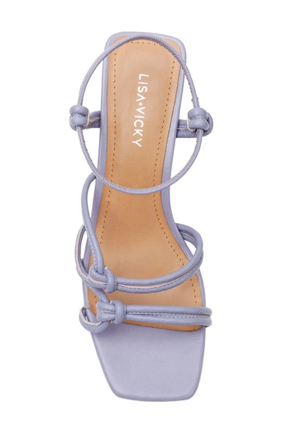 Shop Lisa Vicky Abloom Strappy Block Heel Sandal In Pale Purple