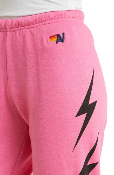 Shop Aviator Nation Bolt 4 Joggers In Paris Pink