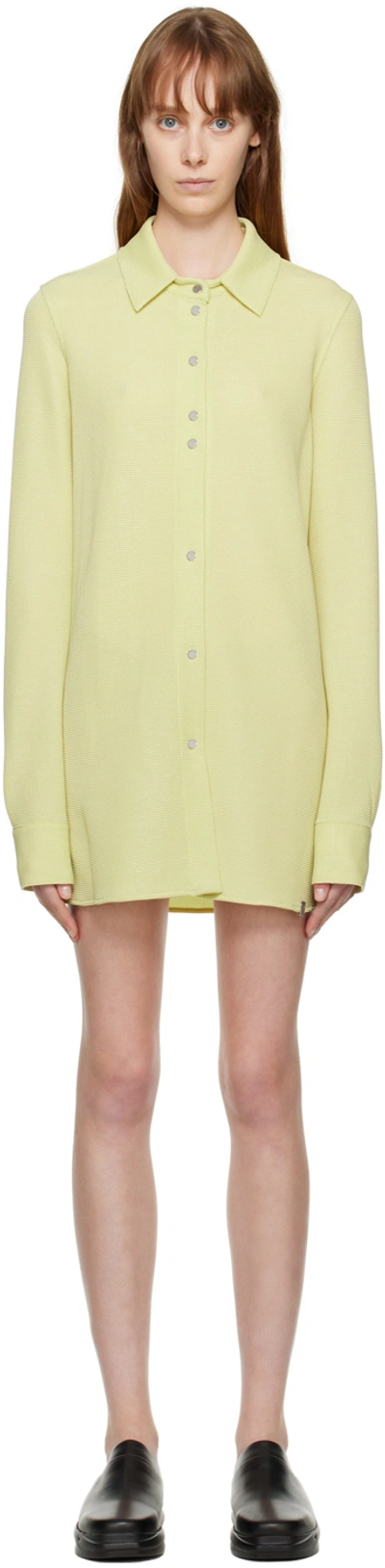 Shop Alyx Yellow Rea Mini Dress In Ylw0042 Washed Out Y