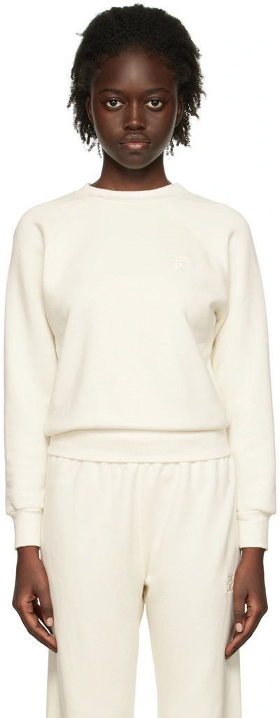 Shop Éterne Beige Shrunken Sweatshirt In Cream