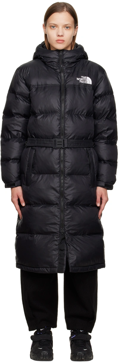 The North Face Nuptse Belted Mid Puffer Jacket In Black | ModeSens