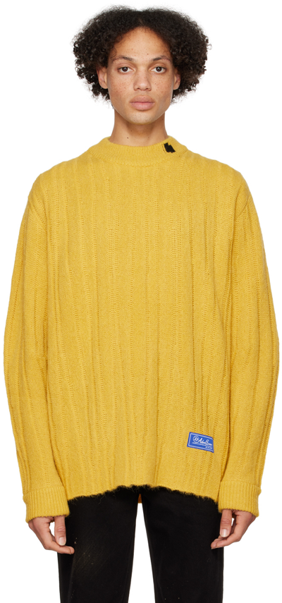 Ader Error Yellow Fluic Sweater In Yellow