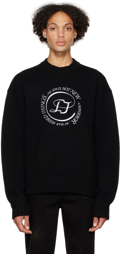 Shop Ader Error Black Spheric Sweater