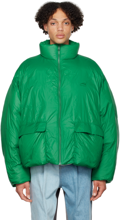 Shop Ader Error Green Mestan Puffer Jacket